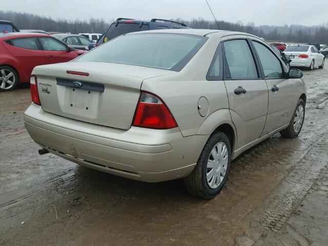 1FAFP34N17W130220 - 2007 FORD FOCUS ZX4 TAN photo 4