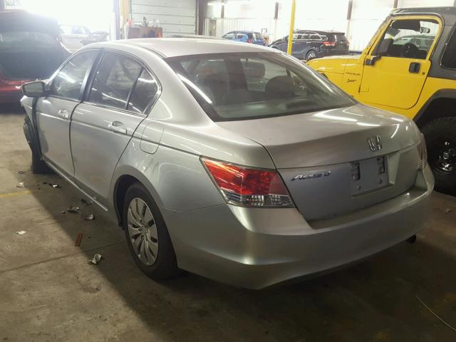 1HGCP2F37AA125127 - 2010 HONDA ACCORD LX SILVER photo 3