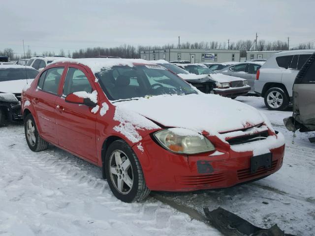 1G1AT58H597256294 - 2009 CHEVROLET COBALT LT RED photo 1