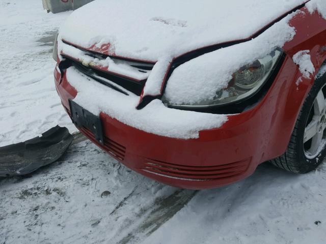 1G1AT58H597256294 - 2009 CHEVROLET COBALT LT RED photo 9