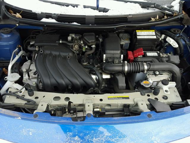 3N1CN7AP1FL801702 - 2015 NISSAN VERSA S BLUE photo 7