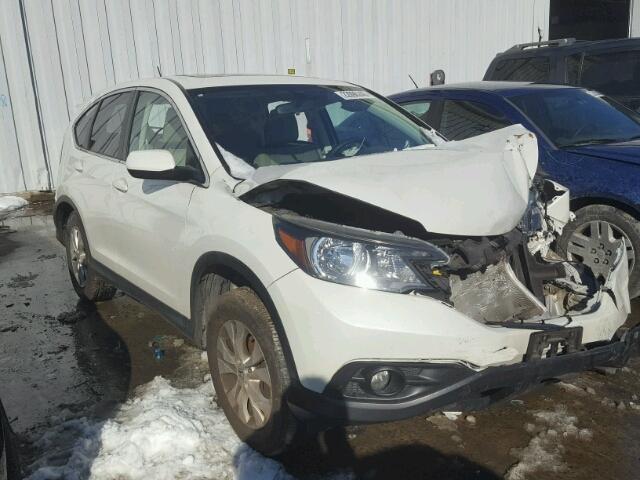 5J6RM4H51EL113779 - 2014 HONDA CR-V EX WHITE photo 1