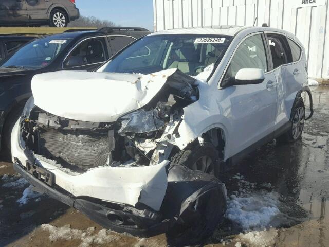 5J6RM4H51EL113779 - 2014 HONDA CR-V EX WHITE photo 2