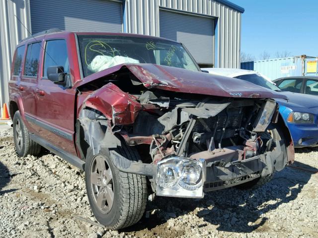 1J8HH48K07C622365 - 2007 JEEP COMMANDER ბურგუნდია ფოტო 1