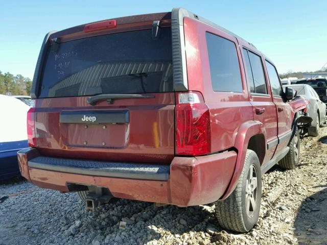 1J8HH48K07C622365 - 2007 JEEP COMMANDER ბურგუნდია ფოტო 4