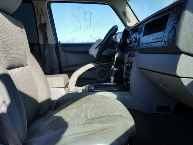 1J8HH48K07C622365 - 2007 JEEP COMMANDER ბურგუნდია ფოტო 5
