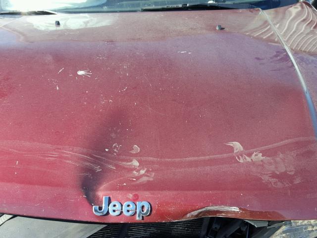 1J8HH48K07C622365 - 2007 JEEP COMMANDER ბურგუნდია ფოტო 7