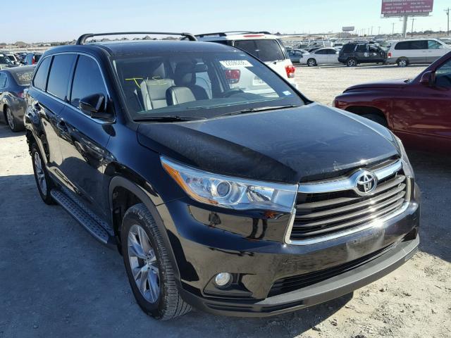 5TDZKRFH0GS125588 - 2016 TOYOTA HIGHLANDER BLACK photo 1