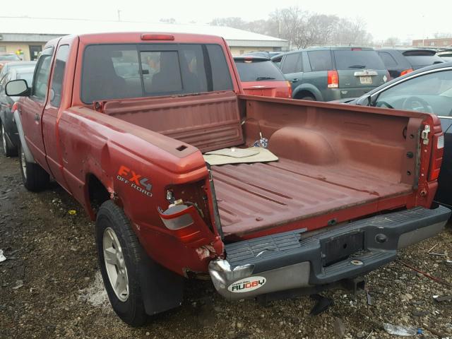 1FTZR45EX4TA00018 - 2004 FORD RANGER SUP RED photo 3
