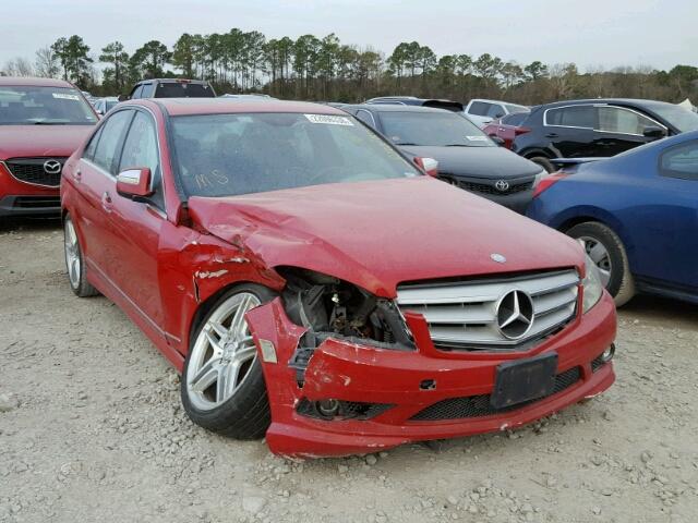 WDDGF56X38F181978 - 2008 MERCEDES-BENZ C 350 RED photo 1