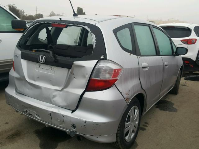 JHMGE8H37BC013440 - 2011 HONDA FIT SILVER photo 4