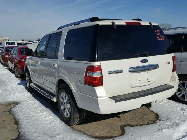 1FMFU20598LA00316 - 2008 FORD EXPEDITION WHITE photo 3