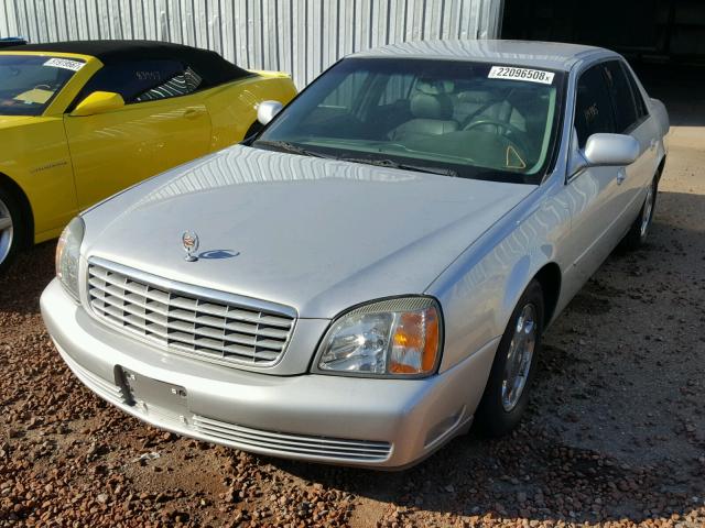 1G6KD54Y31U186737 - 2001 CADILLAC DEVILLE SILVER photo 2