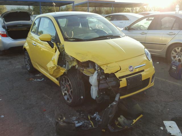 3C3CFFBR3DT529062 - 2013 FIAT 500 SPORT YELLOW photo 1