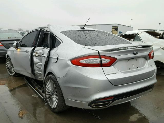 3FA6P0K98GR177963 - 2016 FORD FUSION TIT SILVER photo 3