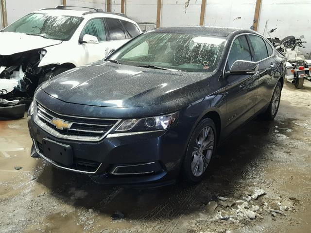 2G1125S38E9111310 - 2014 CHEVROLET IMPALA LT BLUE photo 2