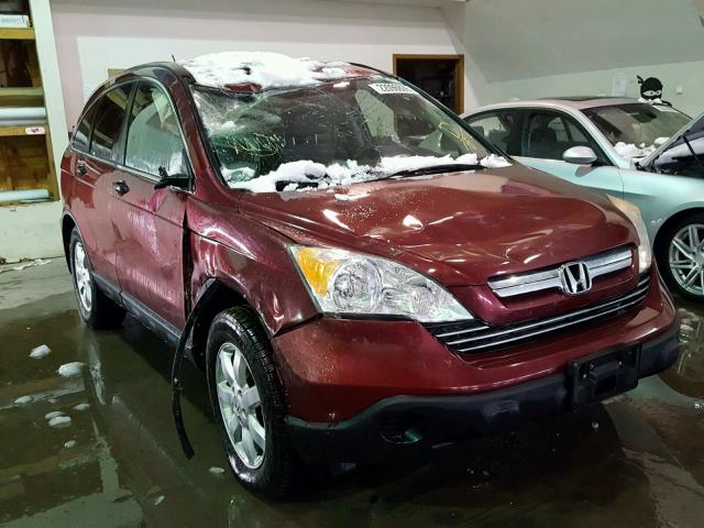 JHLRE48597C080572 - 2007 HONDA CR-V EX MAROON photo 1