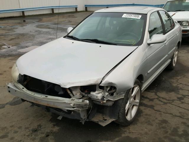 3N1AB51D33L725907 - 2003 NISSAN SENTRA SE- SILVER photo 2