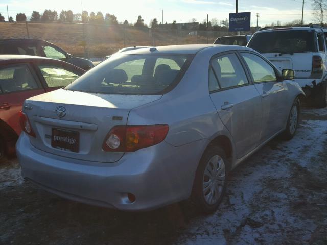 2T1BU40EX9C132296 - 2009 TOYOTA COROLLA BA SILVER photo 4