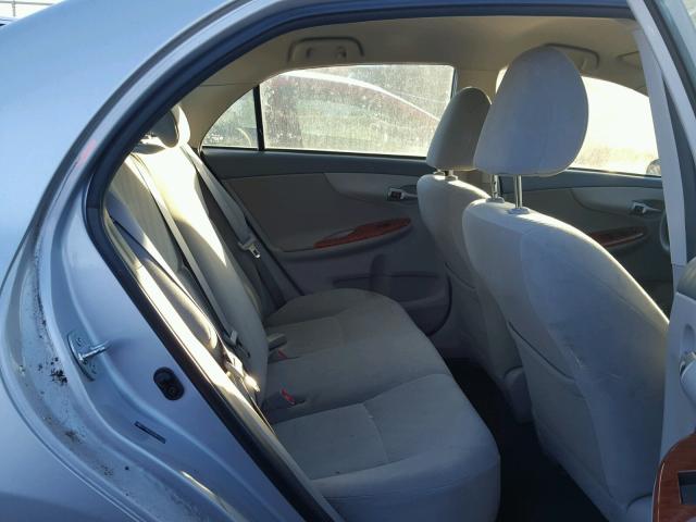 2T1BU40EX9C132296 - 2009 TOYOTA COROLLA BA SILVER photo 6