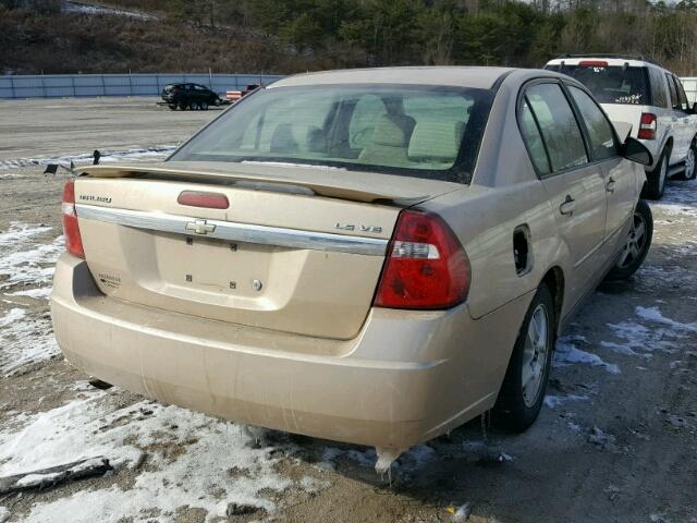 1G1ZT54865F218727 - 2005 CHEVROLET MALIBU LS GOLD photo 4