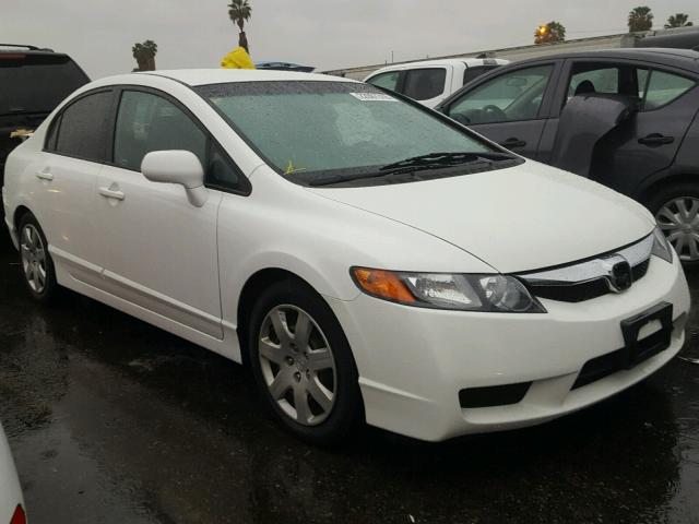 2HGFA16579H316375 - 2009 HONDA CIVIC LX WHITE photo 1