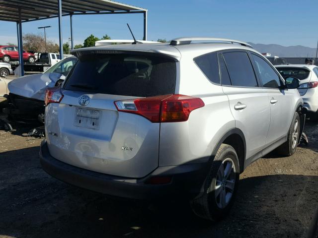 2T3WFREV5EW097474 - 2014 TOYOTA RAV4 XLE SILVER photo 4