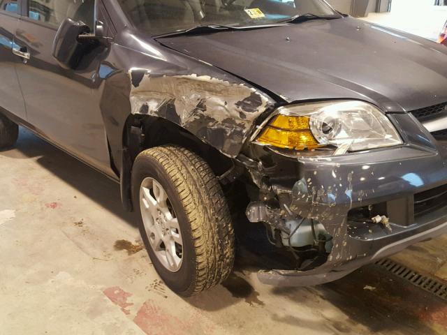 2HNYD18966H523893 - 2006 ACURA MDX TOURIN GRAY photo 9