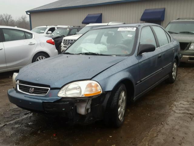 2HGEJ6675WH591426 - 1998 HONDA CIVIC LX BLUE photo 2