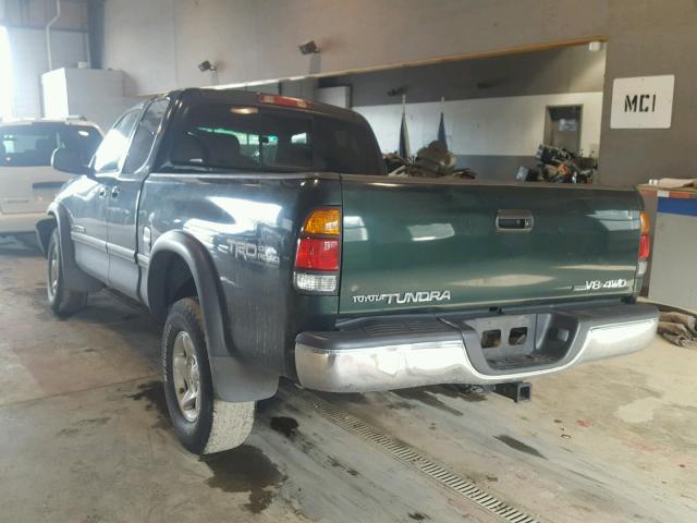 5TBBT44112S277677 - 2002 TOYOTA TUNDRA ACC GREEN photo 3