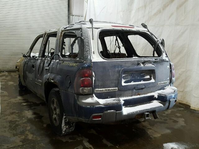 1GNDT13S922297179 - 2002 CHEVROLET TRAILBLAZE BLUE photo 3