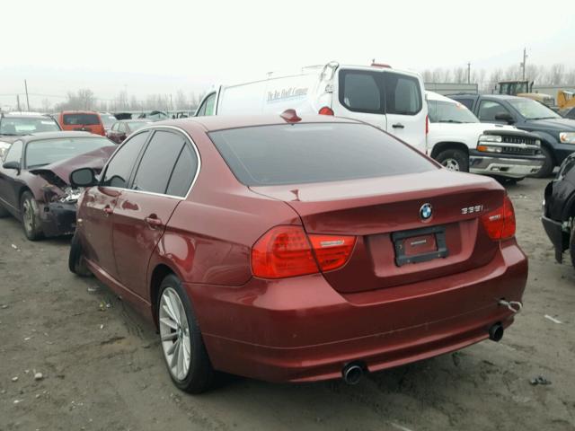 WBAPL5G56BNN23207 - 2011 BMW 335 XI RED photo 3