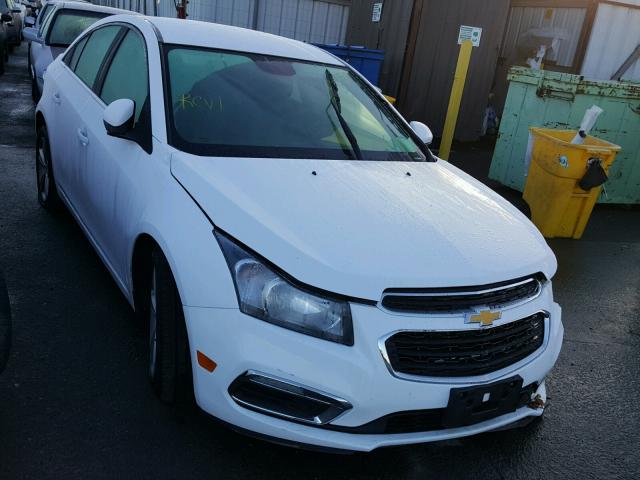 1G1PE5SB4F7235053 - 2015 CHEVROLET CRUZE LT WHITE photo 1