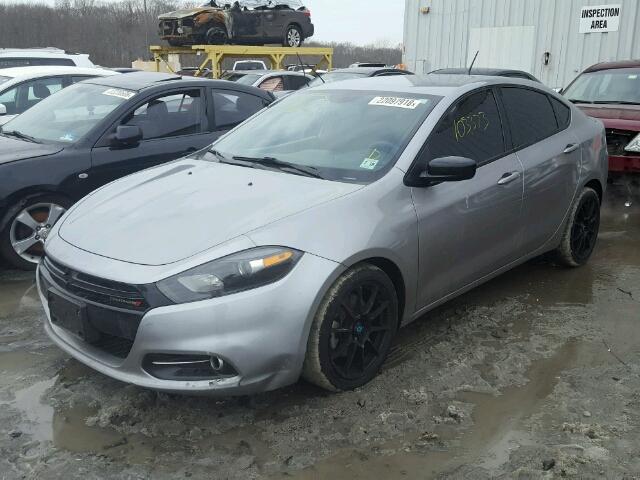 1C3CDFBBXED919043 - 2014 DODGE DART SXT GRAY photo 2