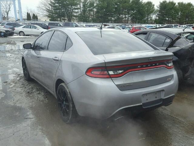 1C3CDFBBXED919043 - 2014 DODGE DART SXT GRAY photo 3