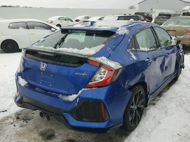 SHHFK7H46HU205970 - 2017 HONDA CIVIC SPOR BLUE photo 4