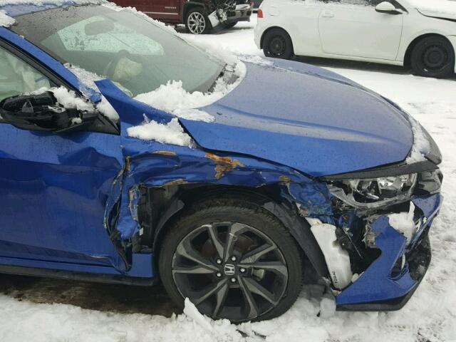 SHHFK7H46HU205970 - 2017 HONDA CIVIC SPOR BLUE photo 9