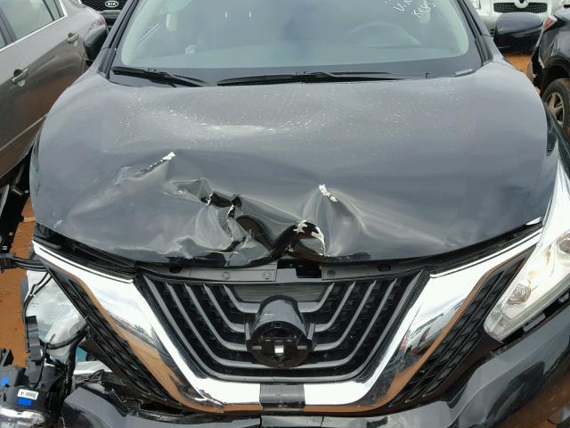 5N1AZ2MG8HN162238 - 2017 NISSAN MURANO S BLACK photo 7