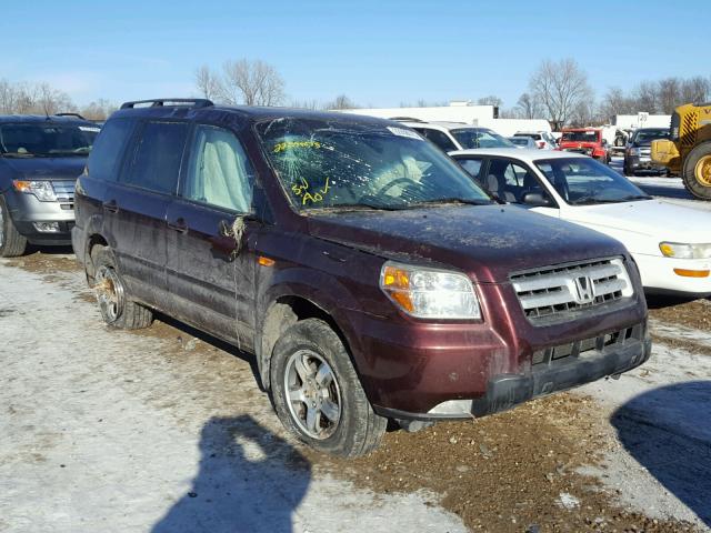 5FNYF18338B054069 - 2008 HONDA PILOT SE PURPLE photo 1