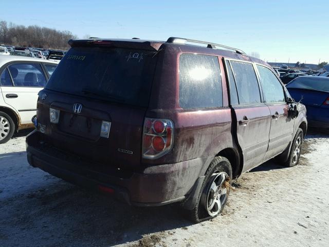 5FNYF18338B054069 - 2008 HONDA PILOT SE PURPLE photo 4