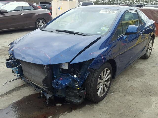 2HGFG3B89CH520600 - 2012 HONDA CIVIC EX 蓝色 照片 2