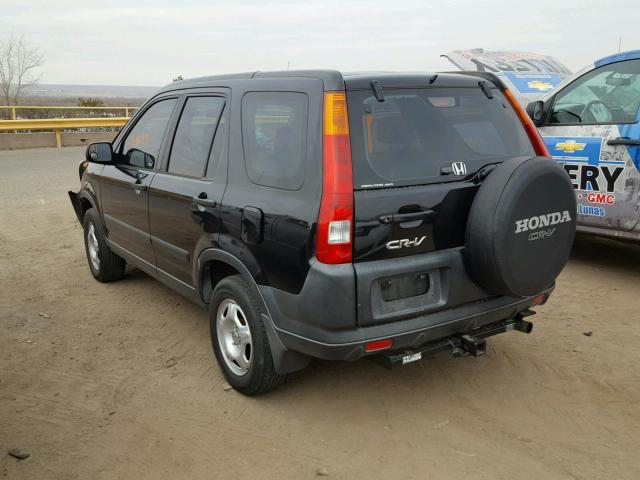 SHSRD78544U229995 - 2004 HONDA CR-V LX BLACK photo 3