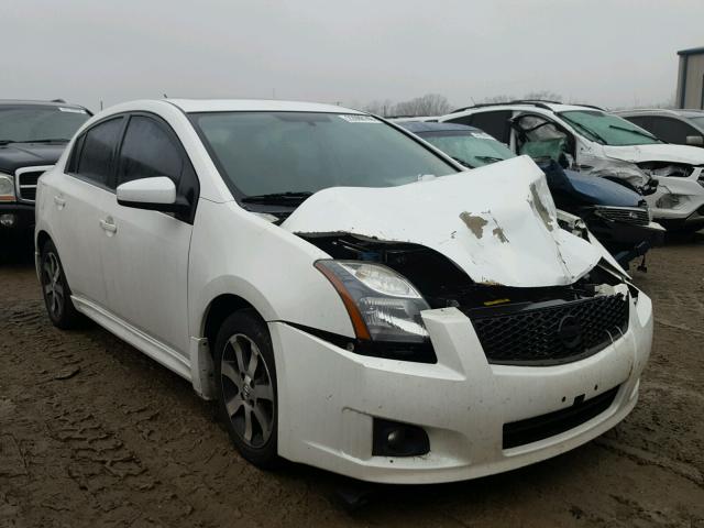 3N1AB6APXCL663812 - 2012 NISSAN SENTRA 2.0 WHITE photo 1