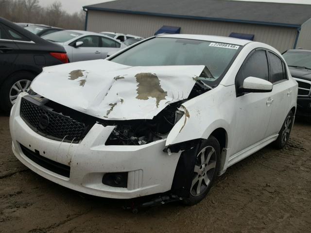 3N1AB6APXCL663812 - 2012 NISSAN SENTRA 2.0 WHITE photo 2