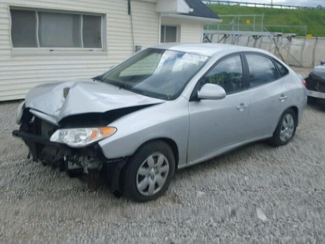 KMHDU46D68U521750 - 2008 HYUNDAI ELANTRA GL SILVER photo 2