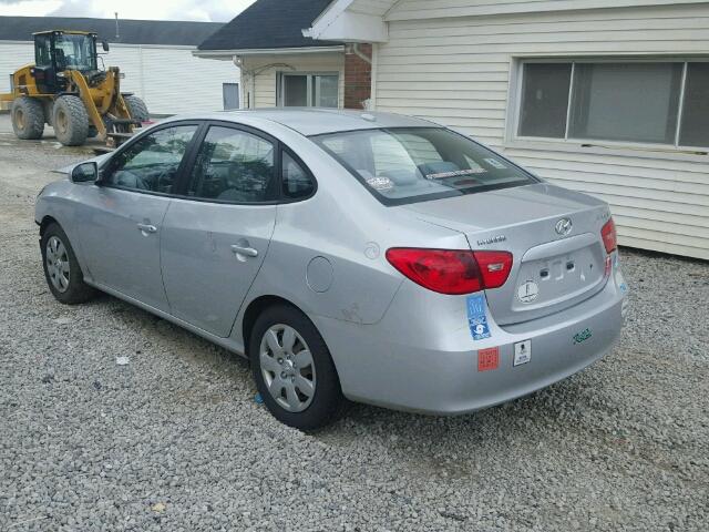 KMHDU46D68U521750 - 2008 HYUNDAI ELANTRA GL SILVER photo 3