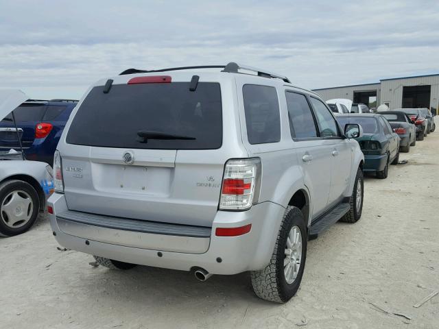 4M2CU87158KJ51120 - 2008 MERCURY MARINER PR SILVER photo 4