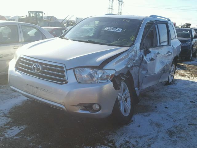 JTEES42A492121611 - 2009 TOYOTA HIGHLANDER SILVER photo 2