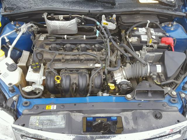 1FAHP3FN7BW198682 - 2011 FORD FOCUS SE BLUE photo 7