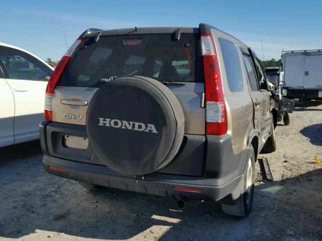 JHLRD68556C020091 - 2006 HONDA CR-V LX GRAY photo 4